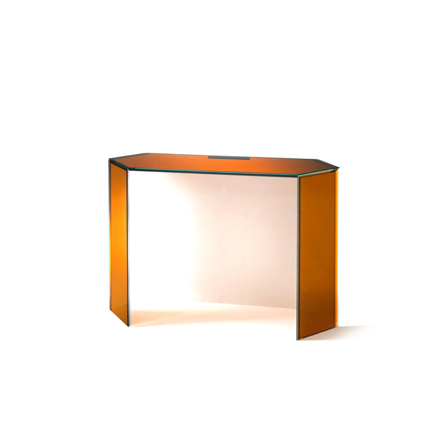 Glas Italia Bisel Glass Console Table